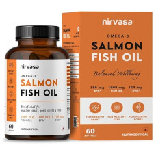 Deals, Discounts & Offers on  - Nirvasa Omega 3 Salmon Fish Oil Capsules