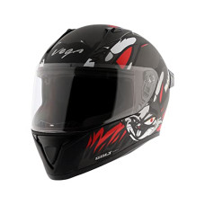 Deals, Discounts & Offers on  - Vega Bolt Bunny Full Face Helmet Dull Black Red, Size: L(59-60 cm)