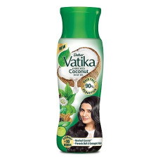 Deals, Discounts & Offers on  - Dabur Vatika Enriched Coconut Hair Oil - 300ml | For Strong, Thick & Shiny Hair | Clinically Tested to Reduce 90% Hairfall in 4 Weeks | Prevents Dull & Damaged Hair | Enriched with 10 Herbs