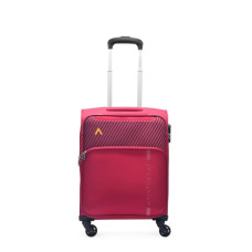 Deals, Discounts & Offers on  - Aristocrat Striker Cabin Size Soft Luggage (55 cm) | Spacious Polyester Trolley with 4 Wheels and Combination Lock | Dazzling Maroon | Unisex| 5 Year Warranty