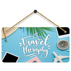 Deals, Discounts & Offers on  - SAF paintings Travel Mdf Wooden Wall Hanging Home Decor Plates, wall painting, wall hanging For home decoaration, office, living room, wall decoration WHWHAREC-28
