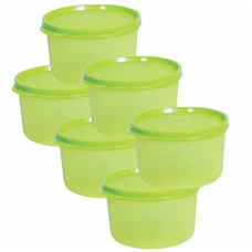 Deals, Discounts & Offers on  - WONDER Plastic Homeware Super Fresh 200 Container Set, 6 Pc Container 200 Ml, Blue Color (Green)