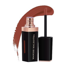 Deals, Discounts & Offers on Beauty Care - MyGlamm Manish Malhotra Liquid Matte Lipstick - Strip Tease - 7gm | Brick Red Shade | Long Lasting & Pigmented | Velvet Matte Finish,Non-Transferable, Moisturizing Liquid Lipstick
