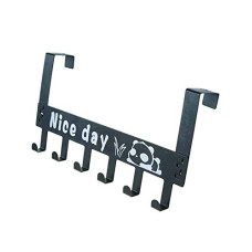 Deals, Discounts & Offers on  - SYGA 6 Hooks Hanger Over The Door Hook Hanger(Black)