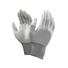 Deals, Discounts & Offers on  - SCHOFIC Carbon Fiber ESD Anti-Static Gloves PU Fingertip Coated Top fit Non-Slip Wearable Gloves Safety Working Hand Gloves