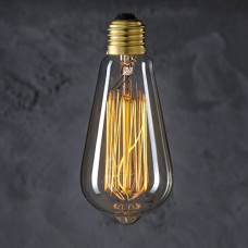 Deals, Discounts & Offers on  - fizzytech E27 Base 230 Lumens Antique Vintage Edison Glass Bulb With Squirrel Cage Filament (Amber, S64 40 Watt), LED