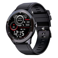 Deals, Discounts & Offers on Electronics - Maxima Max Pro X4 Smartwatch with SpO2, Up to 15 Day Battery life,1.3 Round Full-touch Display with Ultra Bright Screen of 380 Nits, 10+ Sports Mode, Continuous Heart Rate Monitoring(Black Silicone)