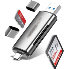 Deals, Discounts & Offers on  - Famous Quality 3 in 1 USB 3.0, USB C, Micro USB Card Reader SD, Micro SDXC Memory Card Reader