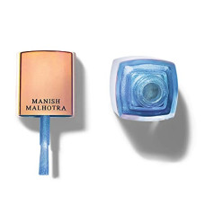 Deals, Discounts & Offers on Beauty Care - MyGlamm Manish Malhotra Beauty Gel Finish Nail Lacquer-Metallic-Iridescent Indigo (Blue)-12 ml| Hi-Shine Gel Nail Polish Glitter | Long Lasting & Quick Drying| 5-Free Non-Toxic Formula