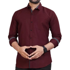 Deals, Discounts & Offers on Men - [Sizes S, M, L, XL, 2XL] Tee Projekt Shirt for Men Cotton Spread Collar Long Sleeve Shirt Suitable