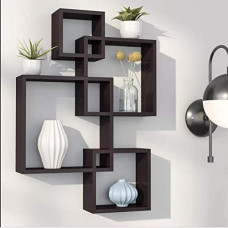 Deals, Discounts & Offers on Furniture - Dime Store Intersecting Wall Mount Wall Shelf Four Wall Shelves