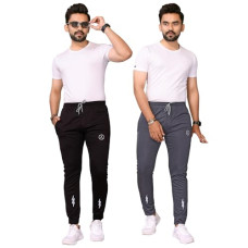 Deals, Discounts & Offers on Men - Men's Comfortable Casual Regular Fit Printed Track-Pants (Pack of 2) P2_MD_TP219_TP222