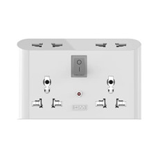 Deals, Discounts & Offers on Electronics - GM 3019 3 Pin Universal Multi Plug Travel Adaptor with 6 AMP