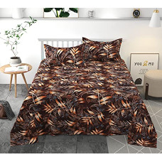 Deals, Discounts & Offers on  - HFI Homefab India Glace Cotton Double Bedsheet with 2 Pillow Covers - Multi