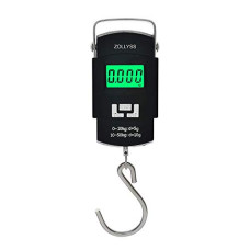 Deals, Discounts & Offers on  - Zollyss Portable Digital 50 Kg Weighing Scale with Metal Hook (Black)