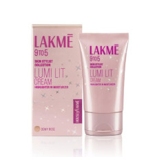 Deals, Discounts & Offers on  - Lakme Lumi Cream - Face cream with Moisturizer + Highlighter, enriched with Niacinamide & Hyaluronic Acid - Dewy Rose, 60g