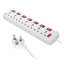 Deals, Discounts & Offers on Electronics - Ms Led Light Traders 7+7 Extension Cord, 240 Volts, White,Socket