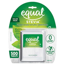 Deals, Discounts & Offers on  - Equal Stevia 500 Tablets | Plant-Based Natural Sweetener | 100% Natural Sweetness from Stevia | Zero Calorie from Stevia | Tastes Like Sugar | Ideal For Diabetic Patients | Vegan & Keto Friendly | Value Pack | Pack of 1