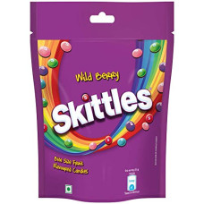 Deals, Discounts & Offers on  - Skittles Wild Berry Chewy Fruit Candy | Bite-Size Fruit Candies Pack | Delicious Fruity Berry Flavours (Berry Punch, Cherry, Raspberry, Strawberry, and Melonberry) | Imported Candies | 196g