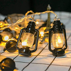 Deals, Discounts & Offers on  - Lexton Lantern 10 LED String Lights for Home Decoration | 2 Meter Black Hanging Lantern Light Battery Powered| Decorative Light