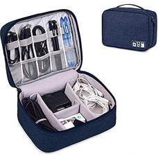 Deals, Discounts & Offers on  - AREO (Blue) Travel Electronic Accessories Organizer Bag Case