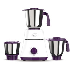 Deals, Discounts & Offers on Personal Care Appliances - Pigeon 16086 Favourite 3 Jar 500 Watts Mixer 500 W Juicer Mixer Grinder (3 Jars, White, Purple)