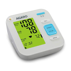 Deals, Discounts & Offers on  - AGARO Automatic Digital Blood Pressure Monitor, BP-701, 240 Memory, Talk Function, 3 Coloured Backlit, Batteries Included