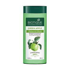Deals, Discounts & Offers on  - Biotique Green Apple Shine & Gloss Shampoo & Conditioner| Promotes Healthy, Shiny and Glossy Hair | Nourishes Scalp | Makes Hair Soft & Smooth |100% Botanical Extracts| All Skin Types | 180ml