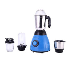 Deals, Discounts & Offers on  - Wonderchef Acura Blender Pro Mixer Grinder 500W, 230V~50Hz, 4 Jars(2 Stainless Steel + 2 Polycarbonate Jars), Black & Blue, 2 Years Warranty by Wonderchef
