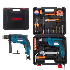 Deals, Discounts & Offers on  - WONDERCUT WC-13DK-400 Professional Tool Kit - Power-Packed 780W Impact Drill Set with 35 Accessories, Copper Armature, 13mm Chuck, Variable Speed, and Reverse/Forward with carrying case