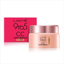 Deals, Discounts & Offers on Beauty Care - Lakme 9to5 CC Light Mousse with Vitamin E & a Hint of Foundation | Matte finish, Non-Comedogenic, lightweight mousse foundation, 25gm - Bronze