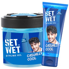 Deals, Discounts & Offers on Beauty Care - SET WET Styling Combo for Men, Casually Cool Hair Gel