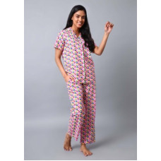 Deals, Discounts & Offers on  - LabelkuhooWomen Night Suit Set Pink Printed