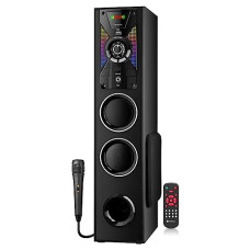 Deals, Discounts & Offers on Electronics - Tronica 55W Banjo-Ii Bluetooth Tower Party Speaker with USB, Fm, Bluetooth/Remote Control/Home Theatre/Extreme Bass/5.25