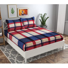 Deals, Discounts & Offers on  - BSB HOME String Fashion Home Furnishing 150 Tc Glace Red Rose Printed Floral Printed Bedsheet