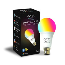 Deals, Discounts & Offers on  - AVITA Domus 12W Smart Led Bulb, 16 Million Color Options (RGB) + Music Sync, Operated Through Amazon Alexa & Google Assistant, B22D