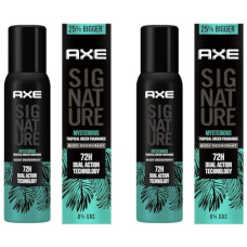 Deals, Discounts & Offers on Beauty Care - Axe Signature Mysterious No Gas Deodorant Bodyspray For Men 154 ml (Pack of 2)