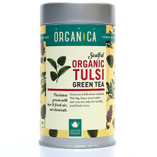 Deals, Discounts & Offers on  - Organica Natural Tulsi Green Tea Loose Leaves Chai 100gm
