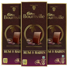 Deals, Discounts & Offers on  - Cadbury Bournville Rum & Raisin Dark Chocolate Bar, 80 g (Pack of 3)