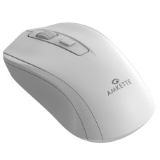 Deals, Discounts & Offers on  - Amkette Hush Pro Astra 2.4 Ghz Silent Switch Wireless Mouse with Ergonomic Design, High Precision 3 DPI Settings, Smart Auto Sleep Function, and Mouse On/Off Switch (White)