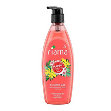 Deals, Discounts & Offers on  - Fiama Happy Naturals Body Wash Shower Gel, Plum Blossom and Ylang, 500ml, Body Wash for Women & Men with Skin Conditioners