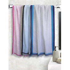 Deals, Discounts & Offers on  - Athom Living Light Weight Cotton Premium Waffle Border Bath Towel 75x150 cm Pack of 3