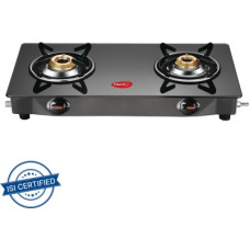 Deals, Discounts & Offers on  - Pigeon Brunet Stainless Steel, Glass Manual Gas Stove(2 Burners)