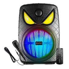 Deals, Discounts & Offers on  - pTron Fusion Party Evo v2 80W Karaoke Bluetooth Party Speaker, 3M Wired Microphone, Loud Sound with Punchy Bass, RGB Lights, USB/SD Card/AUX Playback, Auto TWS Function & Remote Control (Jet Black)