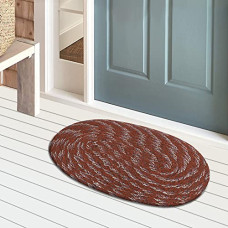 Deals, Discounts & Offers on  - Kuber Industries Cotton Oval Door Mat
