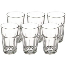 Deals, Discounts & Offers on  - Amazon Brand - Solimo Glass Tumblers, Set of 6 (290ml each, Transparent)