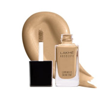 Deals, Discounts & Offers on Beauty Care - LAKM Absolute Luminous Skin Tint Liquid Full- Coverage Foundation For All Skin Types, Warm Beige, 23Ml, 1 Count