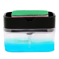 Deals, Discounts & Offers on  - E-Cosmos Smarty Soap Dispenser and Dishwasher Liquid Holder, Liquid Dispenser Through Pump (Black, 350 ML) with Free Sponge Made in India, Medium (Black)