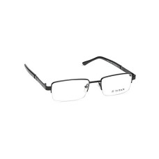 Deals, Discounts & Offers on Men - Titan Half Rim Rectangular Spectacle Frame For Men - (TW1090MFM1|51)