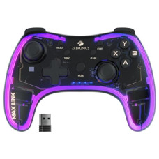 Deals, Discounts & Offers on  - ZEBRONICS MAX LINK Wireless Gamepad, Dual motors Haptic feedback, Built-in rechargeable battery, RGB light, Plug & play, Supports (Windows | Android)